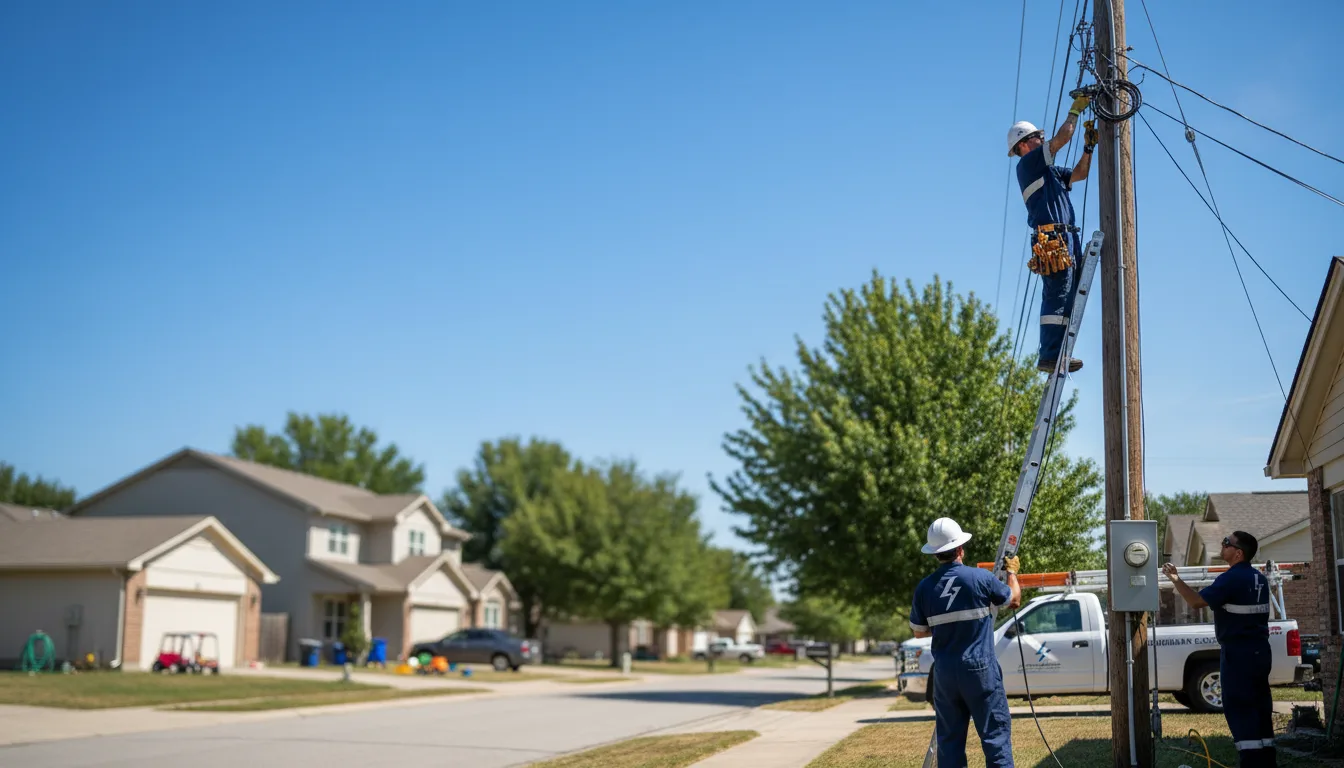 Residential electrician providing installation services in Oakfield, GA